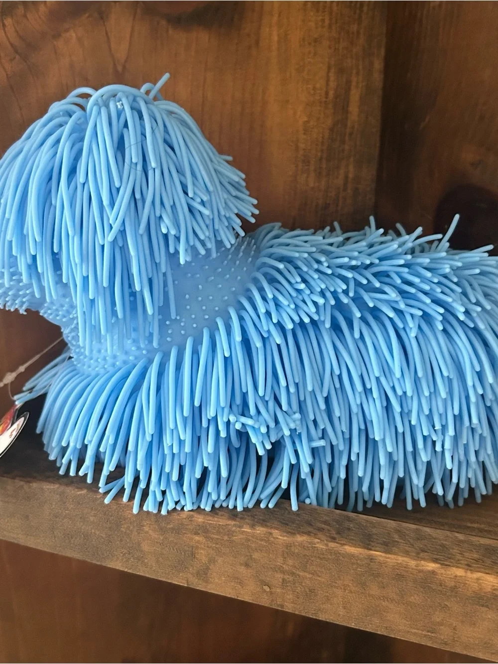 Puffer Friendz Blue Shaggy Dog Squishy Toy PPNC Pufferoo Pets Fidget Sensory New